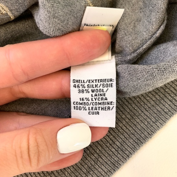 DVF Crop Wool Sweater Sz M - Picture 4 of 5